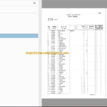 Hitachi EG110R Rubber Crawler Carrier Parts Catalog & Equipment Components Parts Catalog