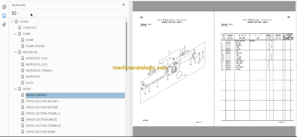 Hitachi ZX30U-2 Excavator Parts Catalog & Equipment Components Parts Catalog
