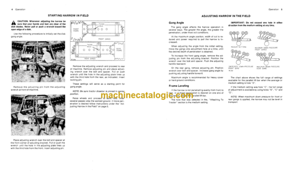 John Deere 3000 and 4000 Double-Offset Disk Harrows Operator's Manual (OMW20699)