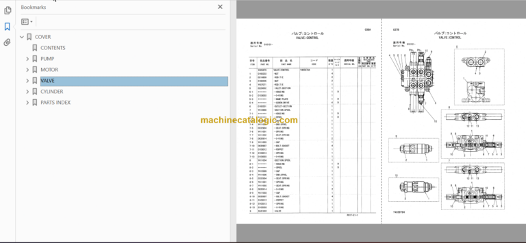 Hitachi EG110R Rubber Crawler Carrier Parts Catalog & Equipment Components Parts Catalog