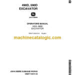 John Deere 490D, 590D Excavator Operator's Manual (OMAT126018)