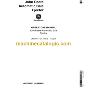 John Deere Automatic Bale Ejector Operator's Manual (OME27457)