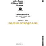John Deere 1260 and 1280 Planters Operator's Manual (OMB25580)