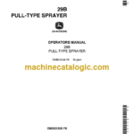 John Deere 29B Pull-Type Sprayer Operator's Manual (OMB25338)