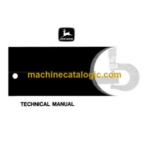 John Deere 890A Excavator Technical Manual (TM1263)