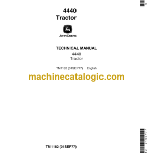 John Deere 4440 Tractor Technical Manual (TM1182)