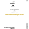 John Deere 347 Balers Operator's Manual (OME70283)