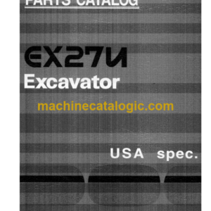 Hitachi EX27U Excavator USA Spec. Parts Catalog