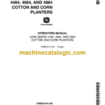 John Deere 4484, 4684, and 4884 Cotton and Corn Planters Operator's Manual (OMB25416)