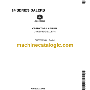 John Deere 24 Series Balers Operator's Manual (OME37222)