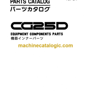 Hitachi CG25D Inner Parts Catalog