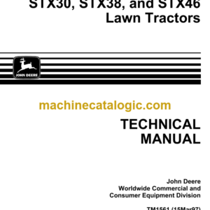 John Deere STX30 STX38 and STX46 Lawn Tractors Technical Manual (TM1561)