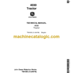 John Deere 4030 Tractor Technical Manual (TM1055)
