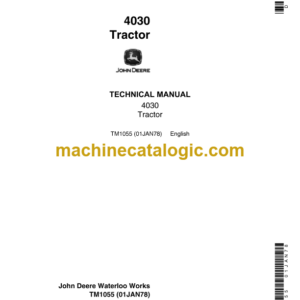 John Deere 4030 Tractor Technical Manual (TM1055)
