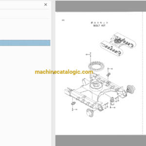 Hitachi EX75UR Excavator Parts Catalog & Equipment Components Parts Catalog