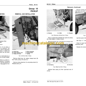 John Deere 410 and 510 Round Balers Technical Manual (TM1194)
