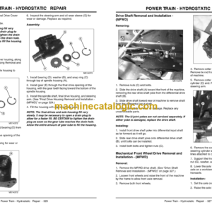 John Deere X495 and X595 Garden Tractors Technical Manual (TM2158)