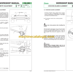 John Deere N92 – LR135 Tractor Workshop Manual (TMLR135)