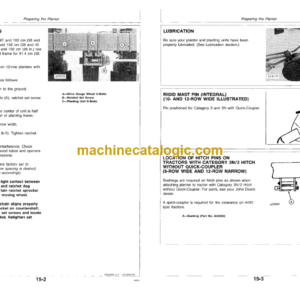 John Deere 7300 STACK-FOLD MAXEMERGE2 INTEGRAL PLANTER Operator’s Manual (OMA54958)