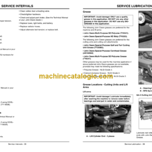 John Deere 7500, 7700, 8500, 8700, 8800, 7500 & 8500 E-Cut Hybrid Lightweight Fairway Mower Operator’s Manual (OMTCU27828)