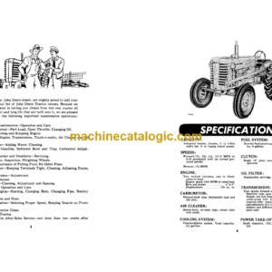 John Deere Model MI Series Tractor Operator’s Manual (OMTMI1750)