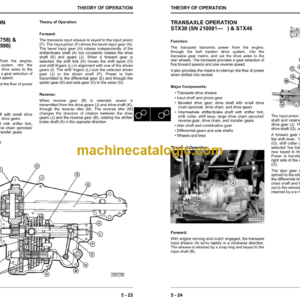 John Deere STX30 STX38 and STX46 Lawn Tractors Technical Manual (TM1561)