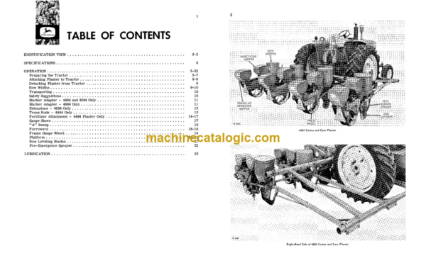 John Deere 4484, 4684, and 4884 Cotton and Corn Planters Operator's Manual (OMB25416)