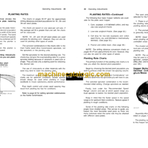 John Deere 7000 Drawn 6-Row Wide, 8-Row Wide And Narrow And 12-Row Narrow Max-Emerge Planters Operator’s Manual (OMA37309)