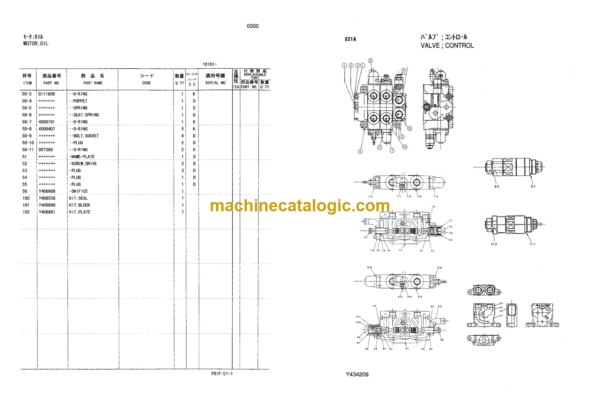 Hitachi CG25D Inner Parts Catalog