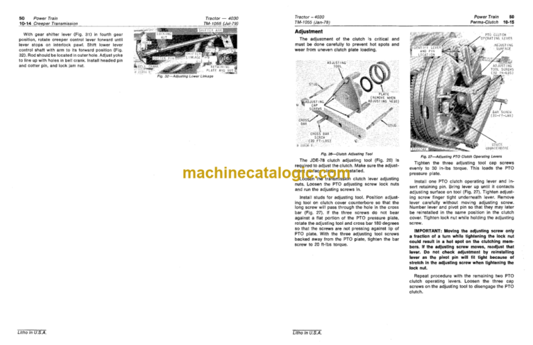 John Deere 4030 Tractor Technical Manual (TM1055)