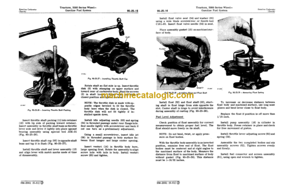 John Deere 3000 Series Wheel Tractors Service Manual (SM2041)