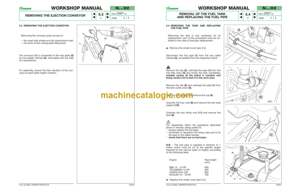 John Deere N92 - LR135 Tractor Workshop Manual (TMLR135)