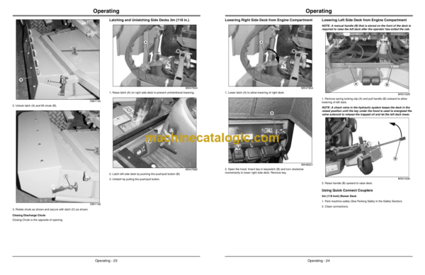 John Deere 1,8m (72 In) Side Discharge, (47 In) 1.8m (72 In) 2,23 (88 In) and 3m (118 In) Rear Discharge Operator's Manual (OMTCU32696)