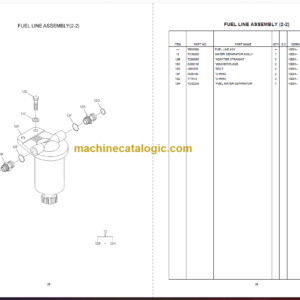 Hitachi Shinrai Power BX100 Backhoe Loader Parts Catalog & Equipment Components & Engine Parts Catalog