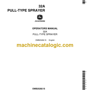 John Deere 32A Pull-Type Sprayer Operator's Manual (OMB25282)