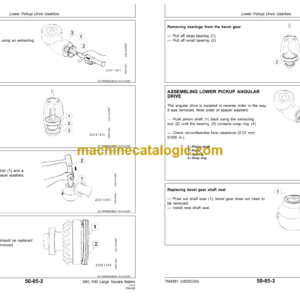 John Deere 680, 690, 680 MultiCut and 690 MultiCut Large Square Balers Technical Manual (TM4581)