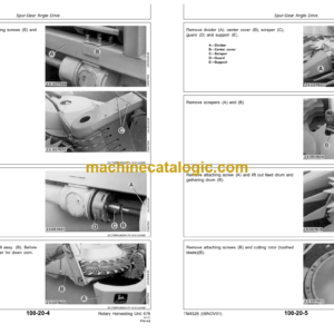 John Deere 676 Rotary Harvesting Unit Technical Manual (TM4528)