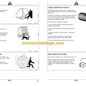 John Deere 466 Silage Special Round Baler Operator’s Manual (OME91344)