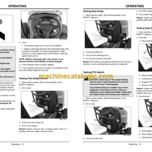 John Deere G100 Lawn and Garden Tractor Operator’s Manual (OMGX21180J2)