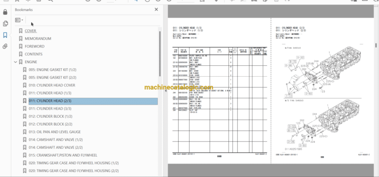 Hitachi ZX160LC-6 Hydraulic Excavator Full Parts Catalog