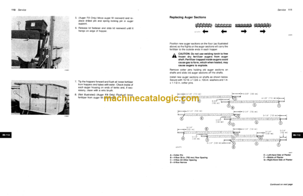 John Deere 7000 CONSERVATION 4-ROW AND 6-ROW NARROW MAX-EMERGE DRAWN PLANTERS Operator's Manual (OMA45513)