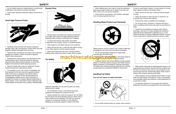 John Deere X495 Lawn and Garden Tractor Operator's Manual (OMM146852B2)