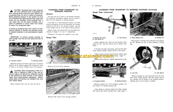 John Deere 1900 Seeding Tiller Operator's Manual (OMW21385)