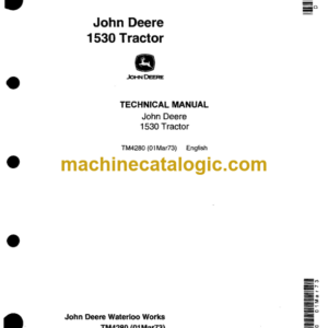 John Deere 1530 Tractor Technical Manual (TM4280)