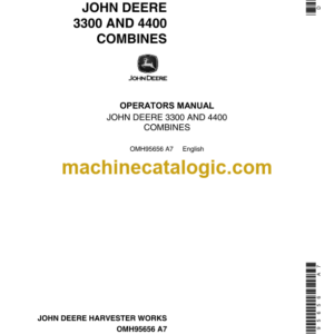 John Deere 3300 and 4400 Combines Operator's Manual (OMH95656)