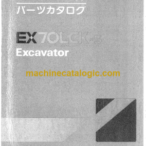 Hitachi EX70LCK-5 Excavator Parts Catalog