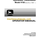 John Deere Model 4100 Compact Utility Tractor with Hydrostatic Transmission Operator's Manual (OMM134969K7)