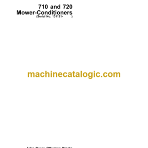 John Deere 710 and 720 Mower-Conditioners Operator's Manual (OME88512)