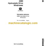John Deere 2280 Hydrostatic Drive Windrower Technical Manual (TM1179)