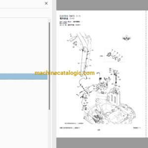 Hitachi ZX30U-5B Hydraulic Excavator Parts Catalog & Engine Parts Catalog & Equipment Components Parts Catalog